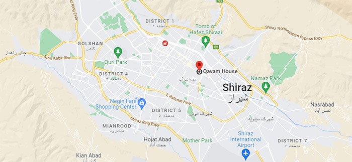 نارنجستان قوام شیراز کجاست؟